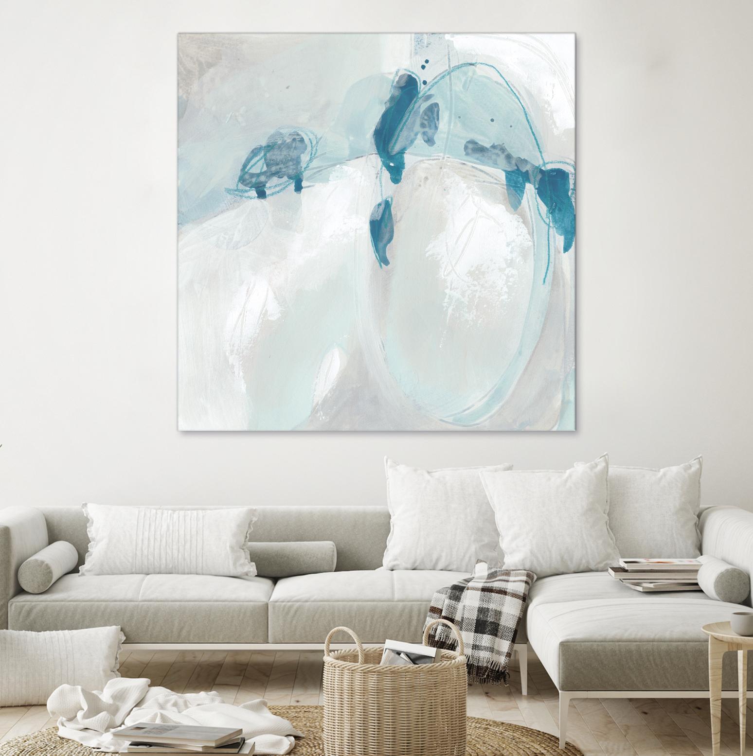Trace Echo II by June Erica Vess on GIANT ART - blue abstract