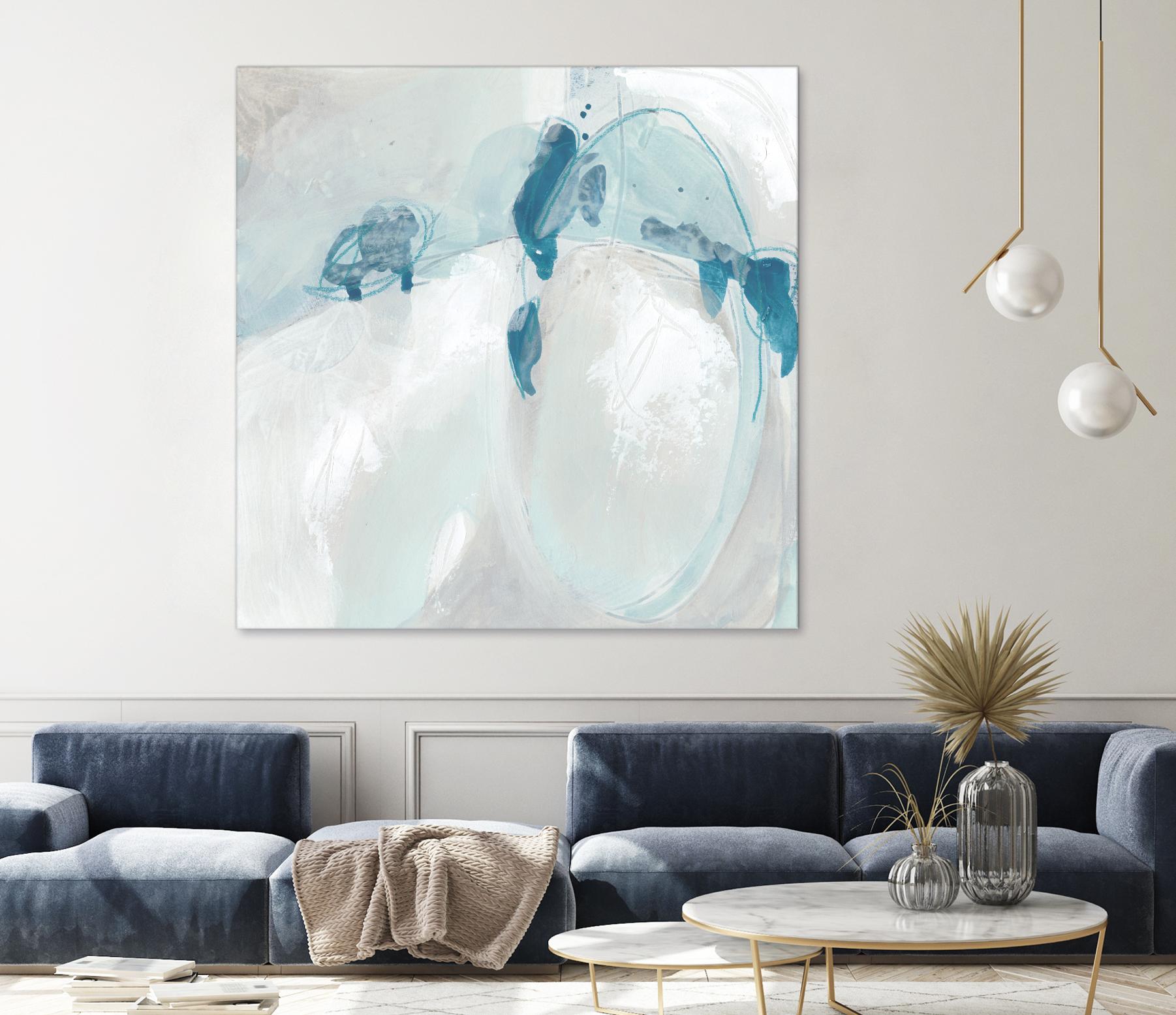 Trace Echo II by June Erica Vess on GIANT ART - blue abstract