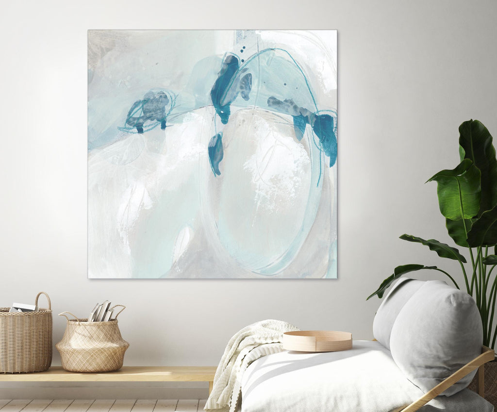 Trace Echo II by June Erica Vess on GIANT ART - blue abstract