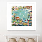 Abstract Marina IV by Karen Fields on GIANT ART - blue abstract