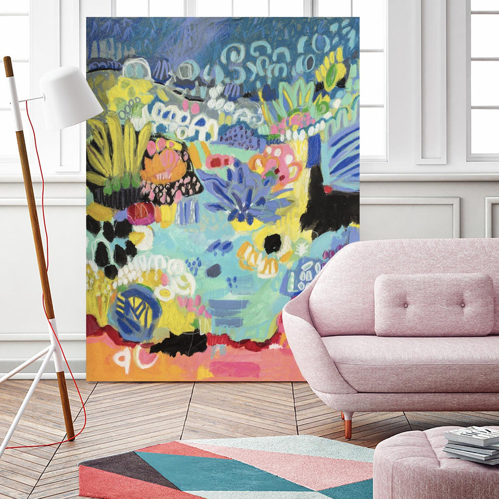 Whimsical Pond III by Karen Fields on GIANT ART - abstract