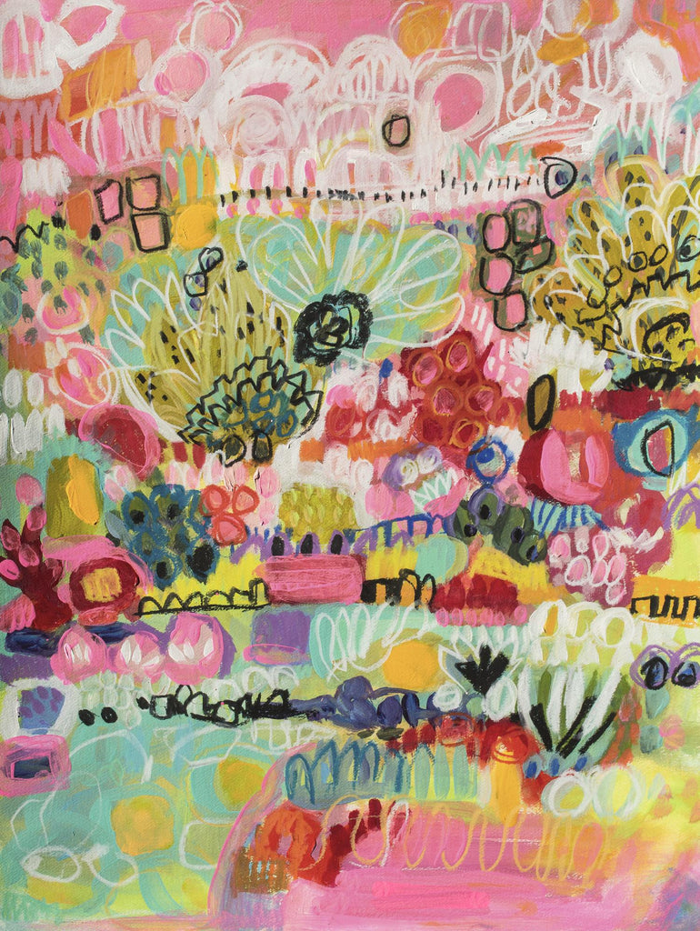 Boho Garden III by Karen Fields on GIANT ART - abstract
