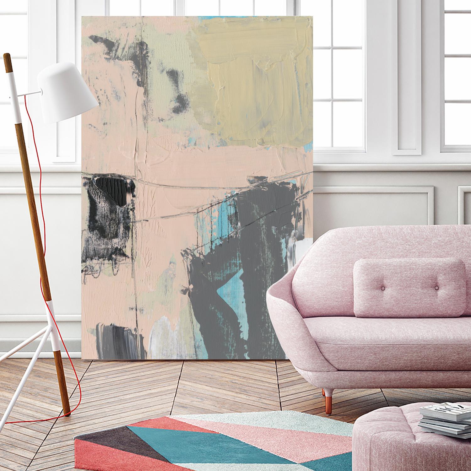 Pink-A- Boo I by Jennifer Goldberger on GIANT ART - abstract