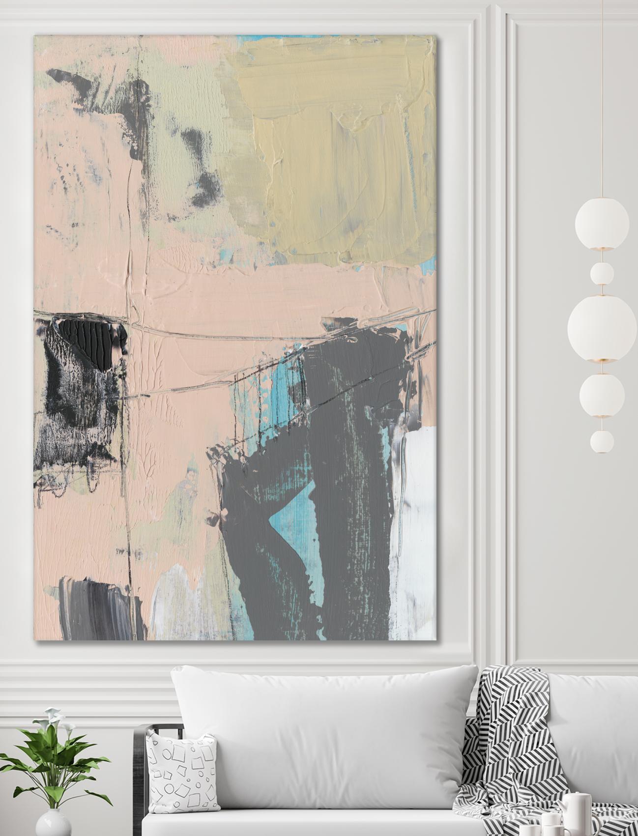 Pink-A- Boo I by Jennifer Goldberger on GIANT ART - abstract