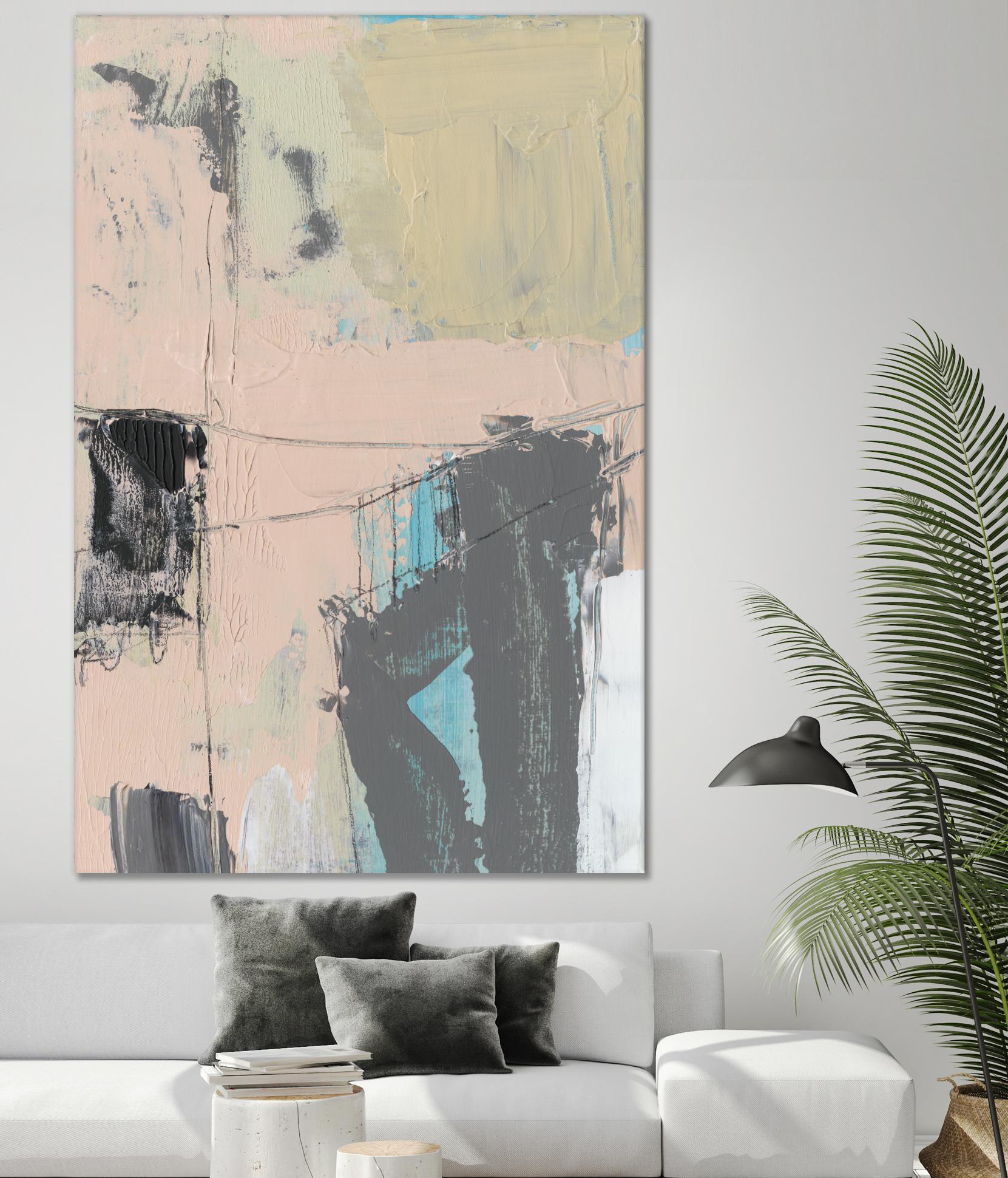 Pink-A- Boo I by Jennifer Goldberger on GIANT ART - abstract