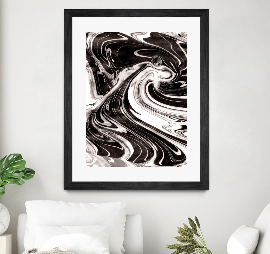 Yinyang III by Alicia Ludwig on GIANT ART - black abstract