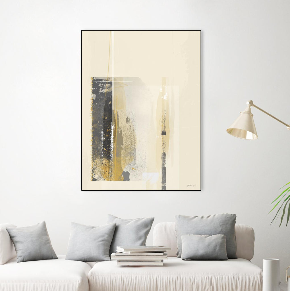Deeper Shadows I by Green Lili on GIANT ART - yellow abstract