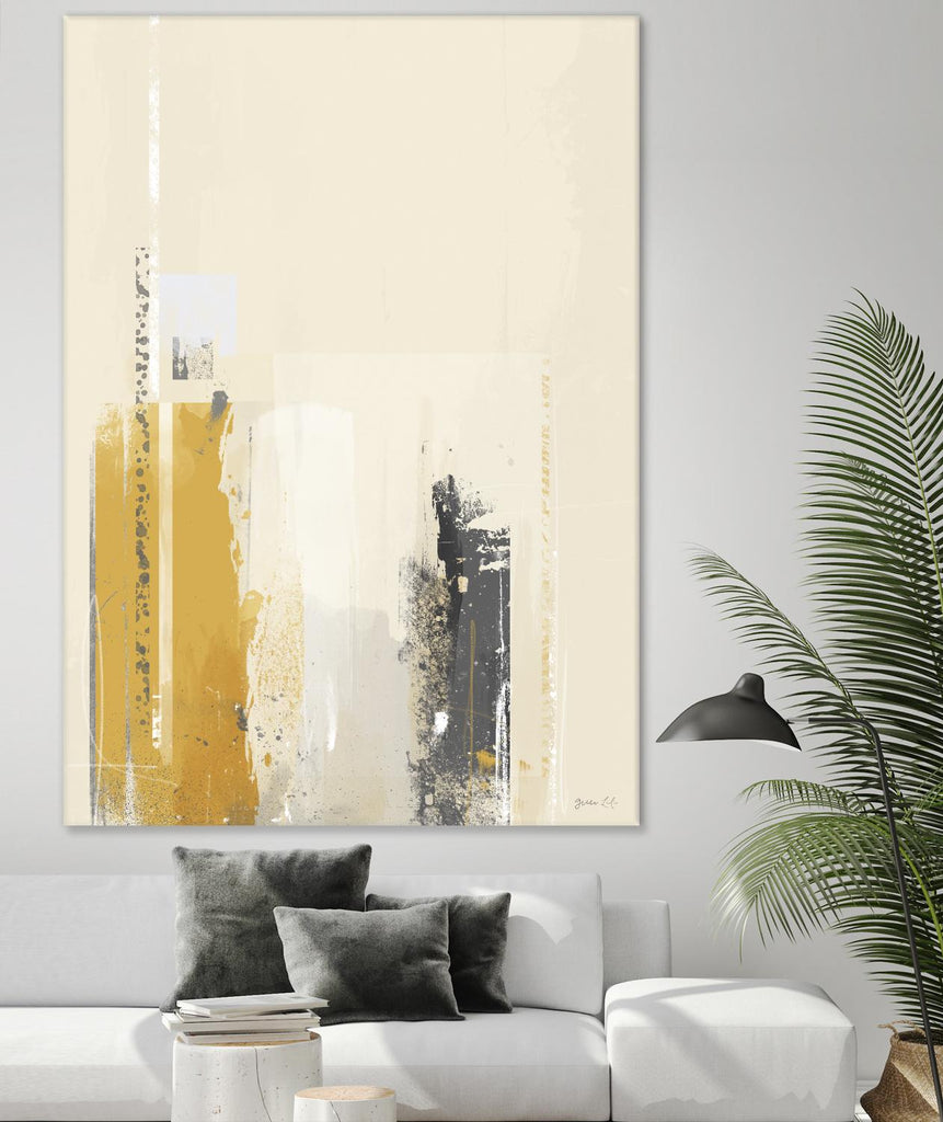 Deeper Shadows II by Green Lili on GIANT ART - yellow abstract