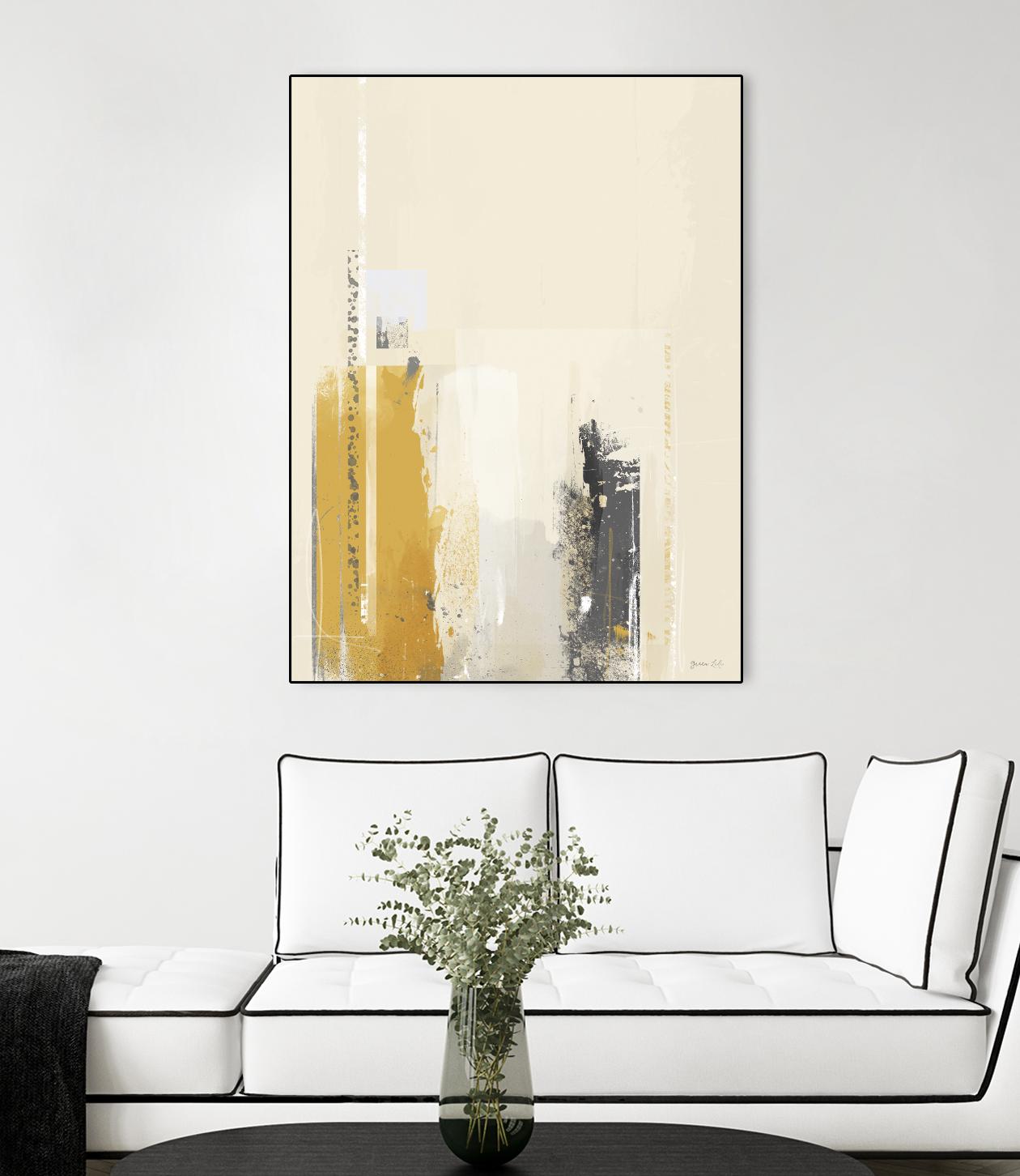 Deeper Shadows II by Green Lili on GIANT ART - yellow abstract