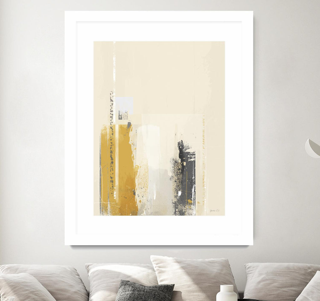 Deeper Shadows II by Green Lili on GIANT ART - yellow abstract