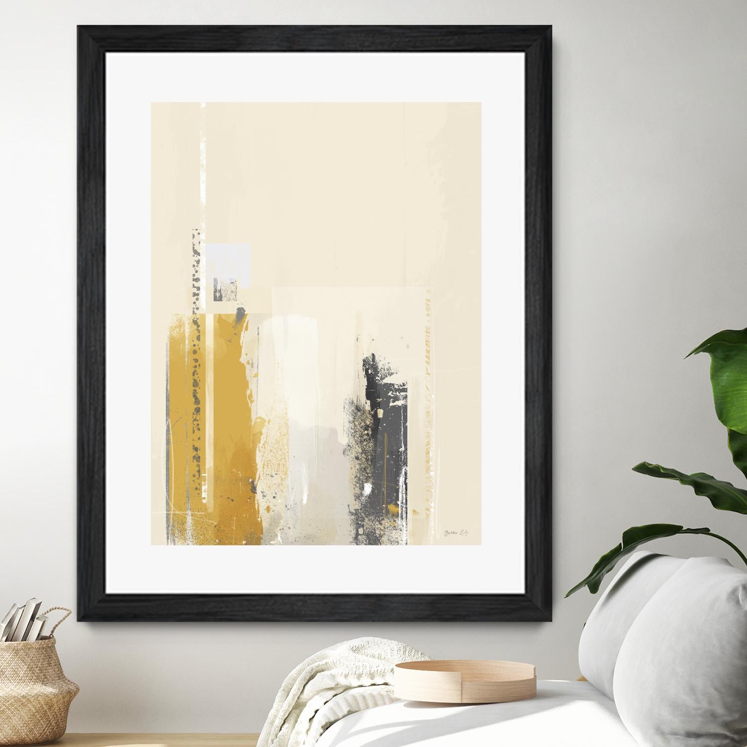 Deeper Shadows II by Green Lili on GIANT ART - yellow abstract