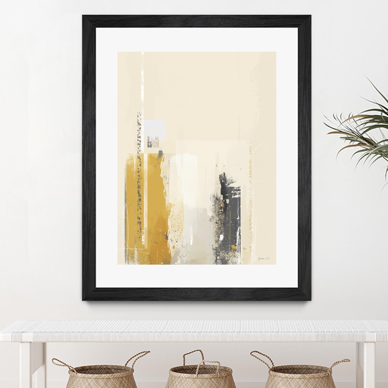 Deeper Shadows II by Green Lili on GIANT ART - yellow abstract