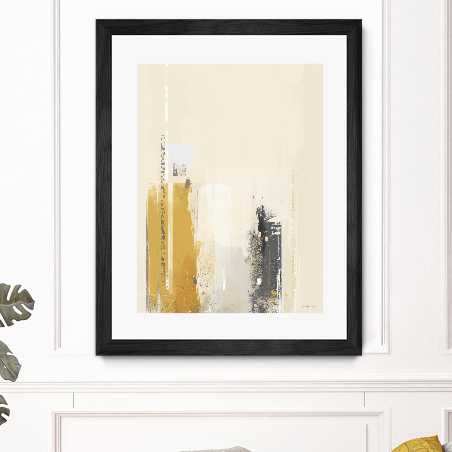 Deeper Shadows II by Green Lili on GIANT ART - yellow abstract