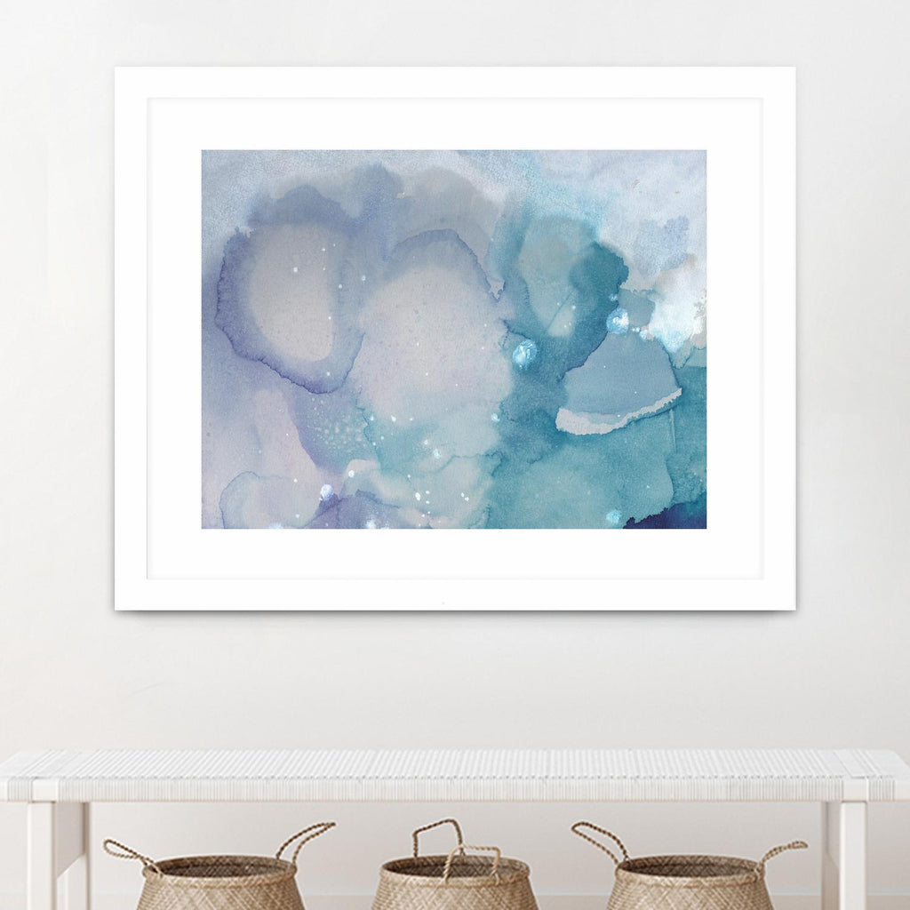 Ice Crystals I by Joyce Combs on GIANT ART - blue abstract
