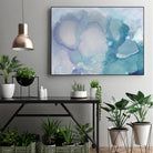 Ice Crystals I by Joyce Combs on GIANT ART - blue abstract