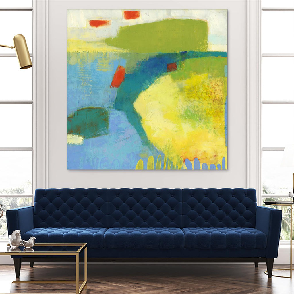 Keswick IV by Sue Jachimiec on GIANT ART - blue abstract