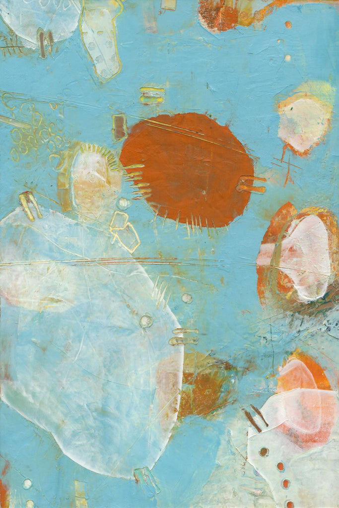 Phenix II par Sue Jachimiec sur GIANT ART - abstrait bleu