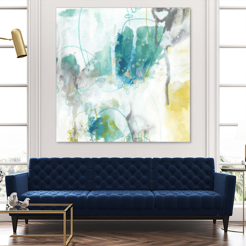 Aquatic Atmosphere II by June Erica Vess on GIANT ART - blue abstract