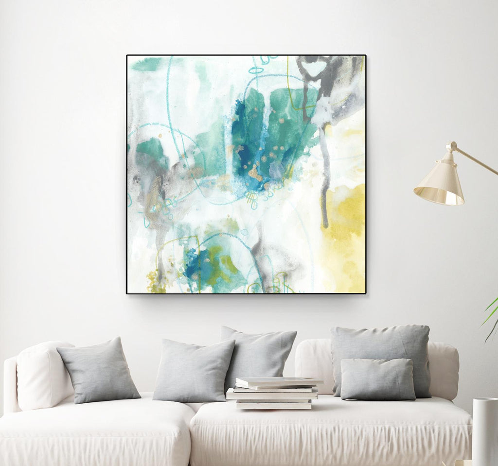 Aquatic Atmosphere II by June Erica Vess on GIANT ART - blue abstract