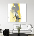 Catch Phrase I by June Erica Vess on GIANT ART - yellow abstract