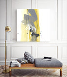 Catch Phrase I by June Erica Vess on GIANT ART - yellow abstract