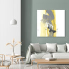 Catch Phrase I by June Erica Vess on GIANT ART - yellow abstract
