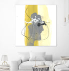 Catch Phrase III by June Erica Vess on GIANT ART - yellow abstract