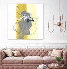 Catch Phrase III by June Erica Vess on GIANT ART - yellow abstract