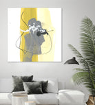 Catch Phrase III by June Erica Vess on GIANT ART - yellow abstract