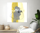 Catch Phrase III by June Erica Vess on GIANT ART - yellow abstract