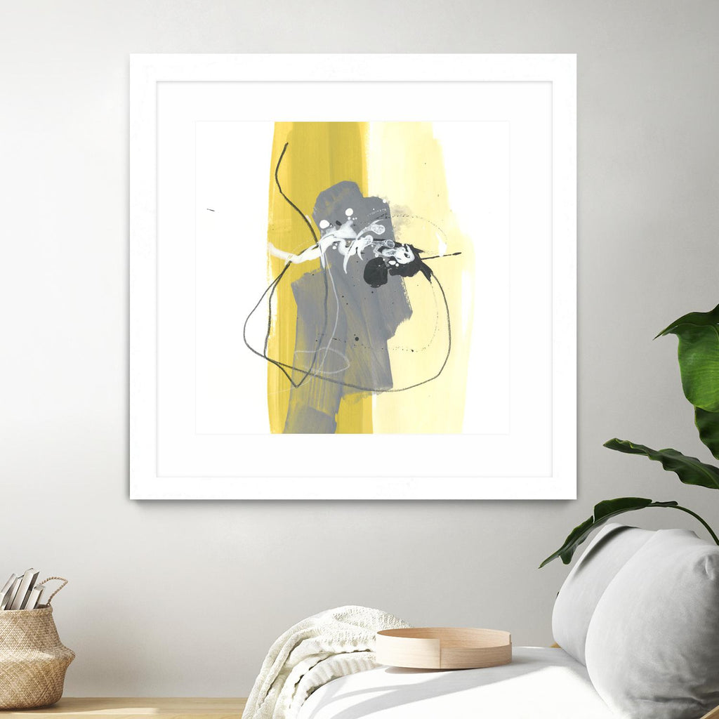 Catch Phrase III by June Erica Vess on GIANT ART - yellow abstract