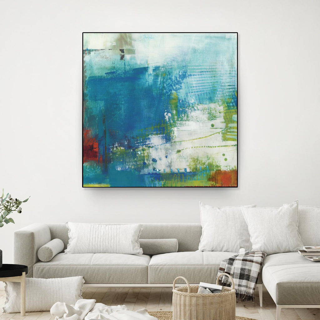 Hey Day III by Sue Jachimiec on GIANT ART - blue abstract