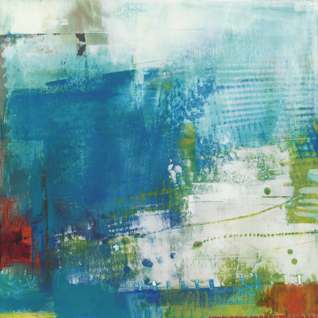 Hey Day III de Sue Jachimiec sur GIANT ART - abstrait bleu