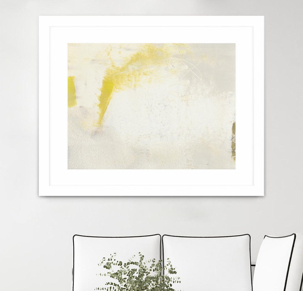 Yellow Lux II par Sue Jachimiec sur GIANT ART - abstrait jaune