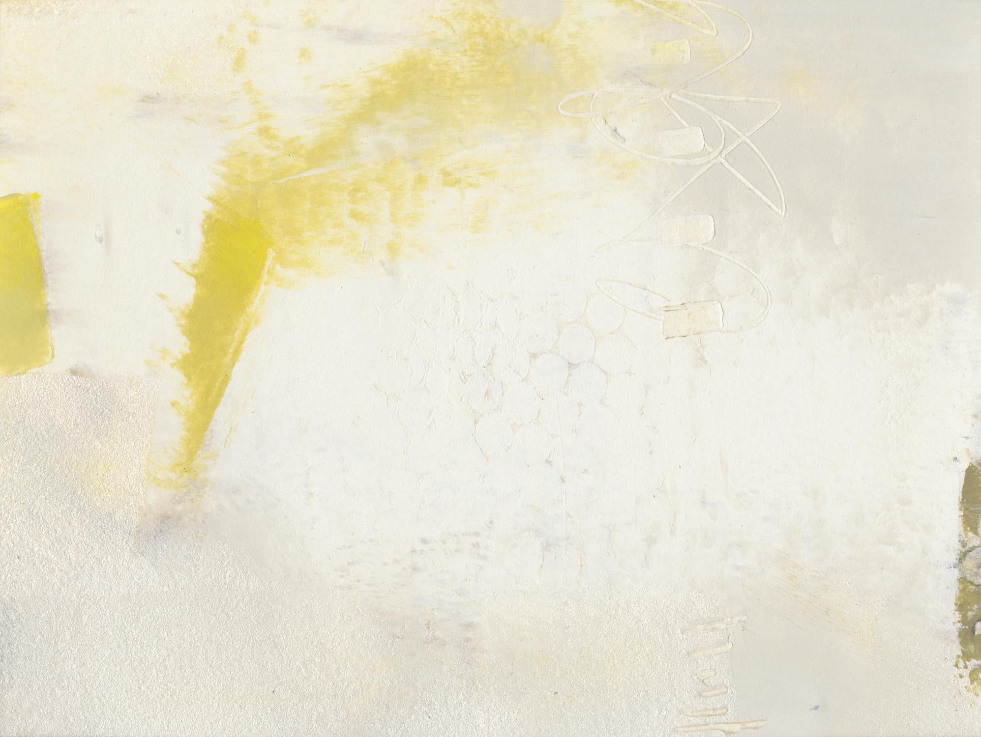 Yellow Lux II by Sue Jachimiec on GIANT ART - yellow abstract