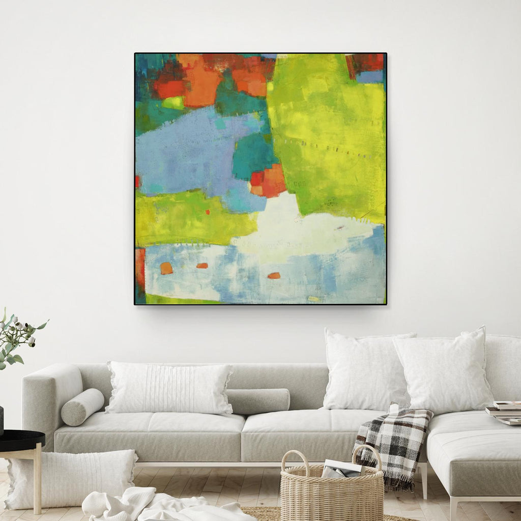 Torp by Sue Jachimiec on GIANT ART - green abstract