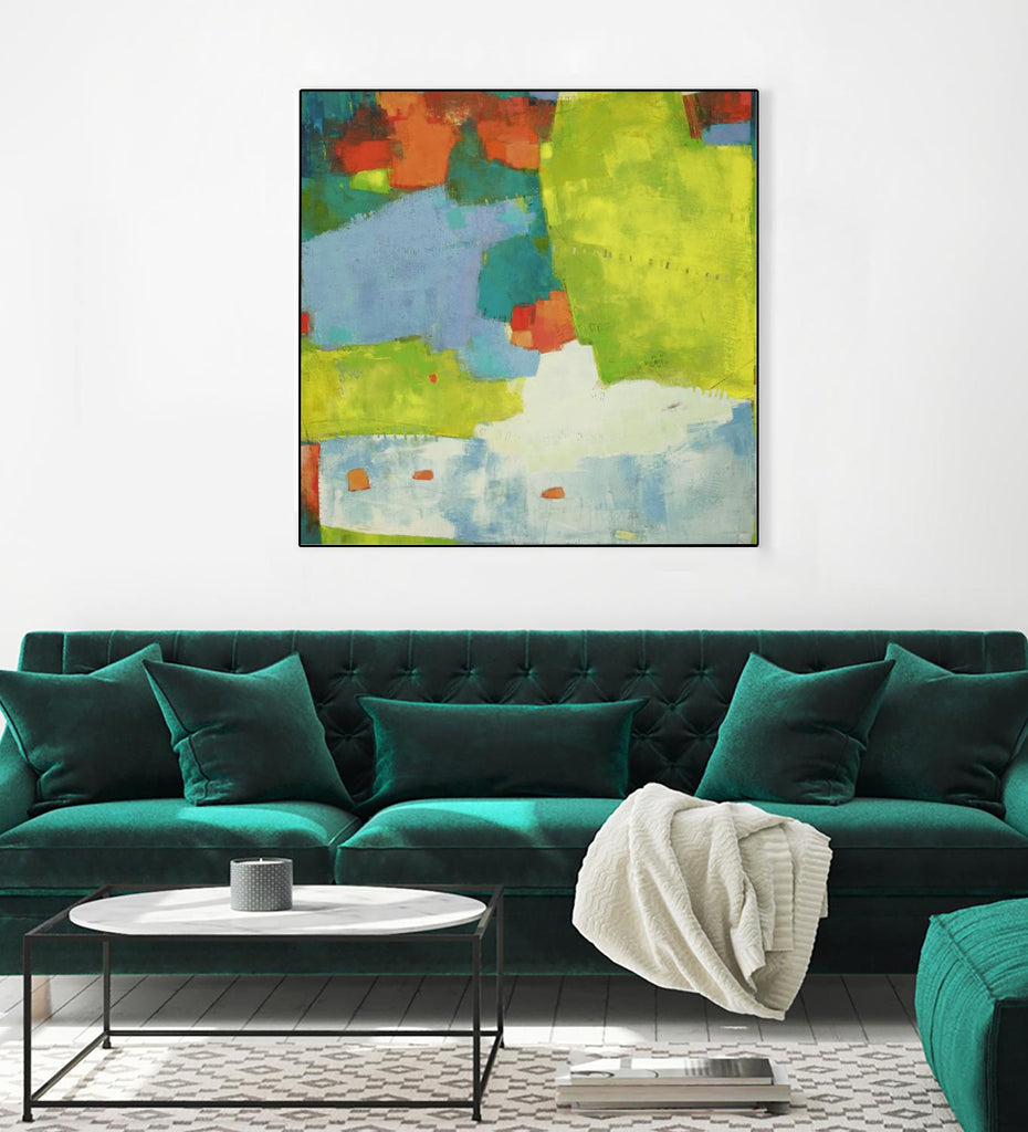 Torp by Sue Jachimiec on GIANT ART - green abstract