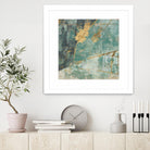 Teal Lace I by Jennifer Goldberger on GIANT ART - green abstract