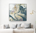 Teal Aerial by Jennifer Goldberger on GIANT ART - blue abstract