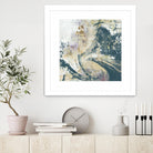 Teal Aerial by Jennifer Goldberger on GIANT ART - blue abstract