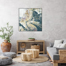 Teal Aerial by Jennifer Goldberger on GIANT ART - blue abstract