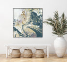 Teal Aerial by Jennifer Goldberger on GIANT ART - blue abstract