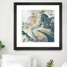 Teal Aerial by Jennifer Goldberger on GIANT ART - blue abstract