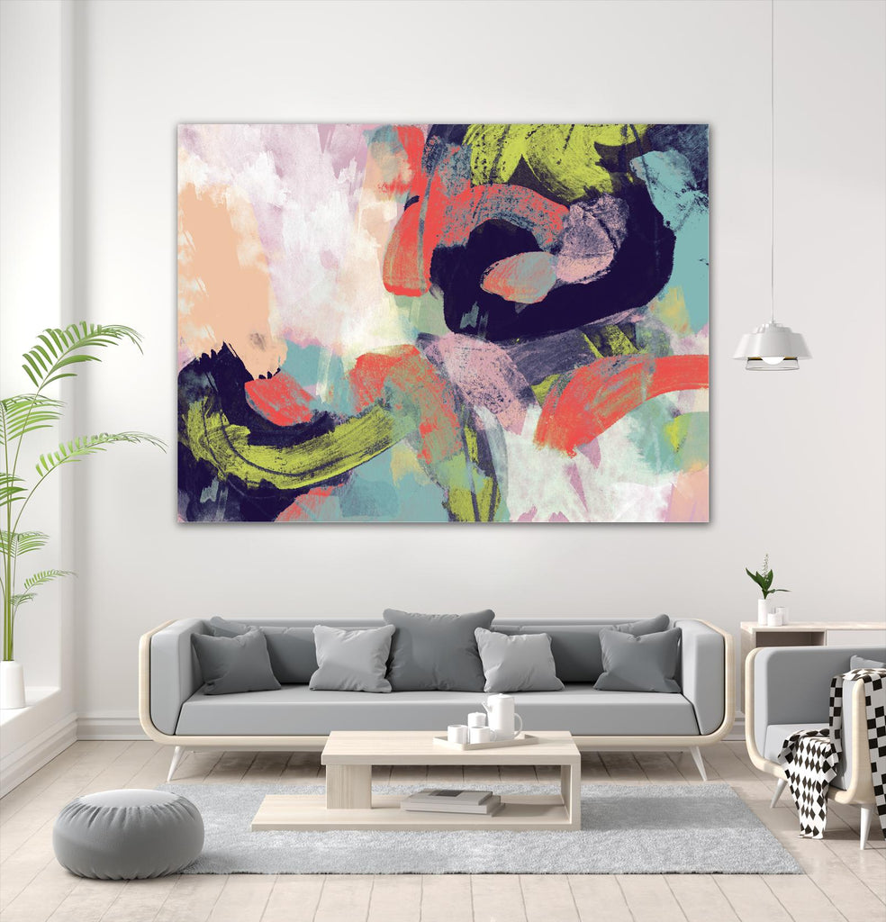 Vibrant Spring II by Studio W on GIANT ART - pink abstract