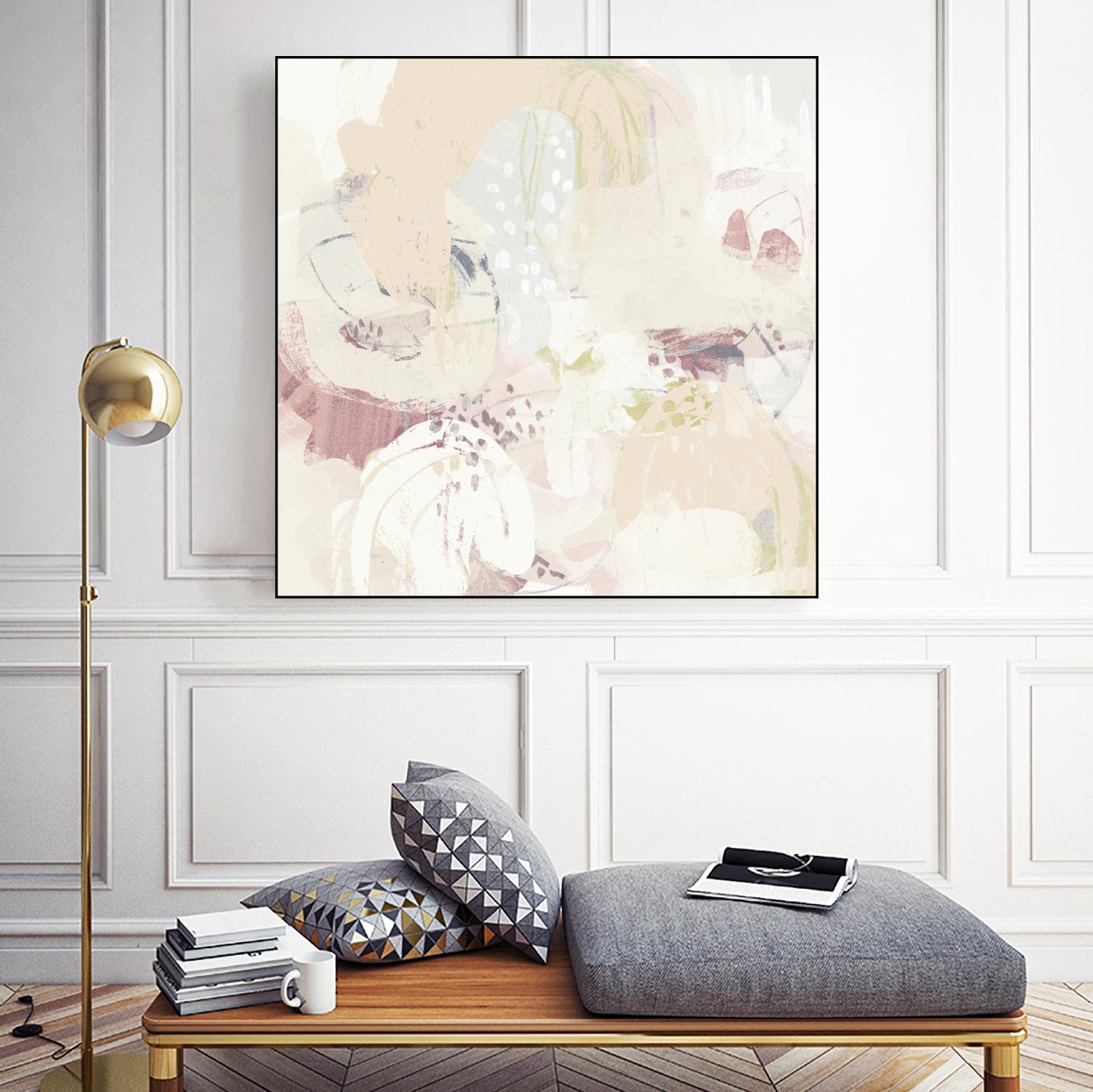 Hanami I by June Erica Vess on GIANT ART - pink abstract