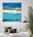 Aisle of White by Janet Bothne on GIANT ART - blue abstract