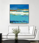 Aisle of White by Janet Bothne on GIANT ART - blue abstract