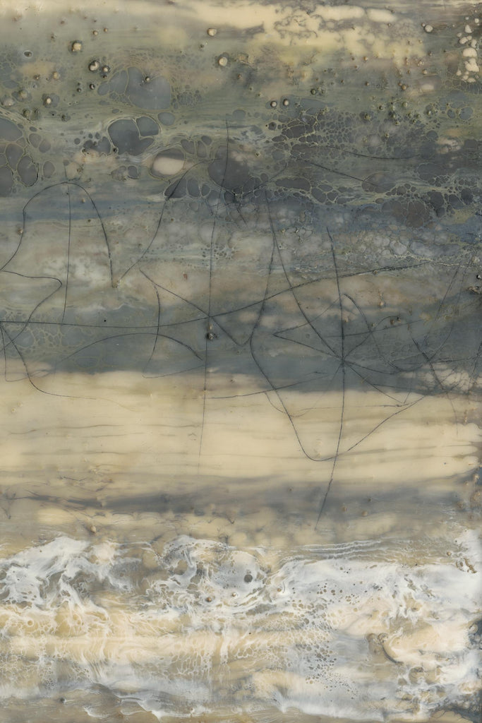 Earthen Lines II by Jennifer Goldberger on GIANT ART - brown abstract