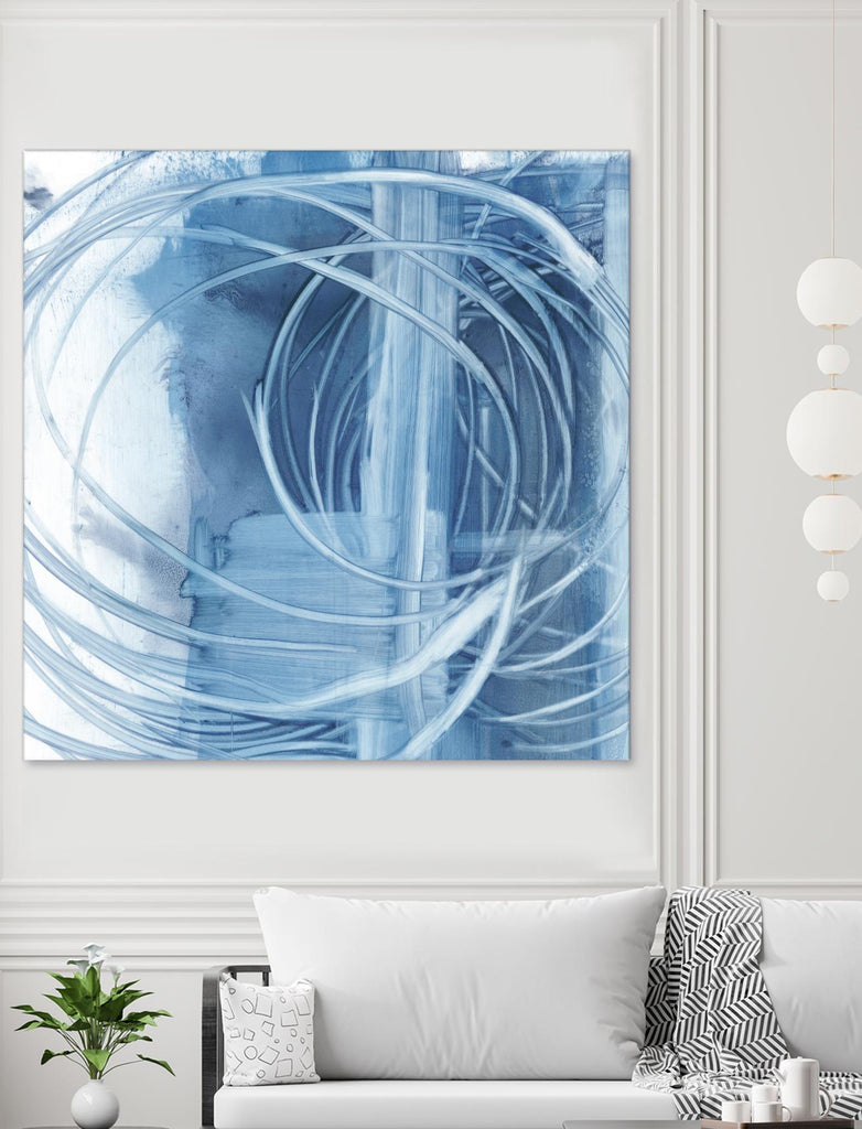 Indigo Expression II by Ethan Harper on GIANT ART - blue abstract