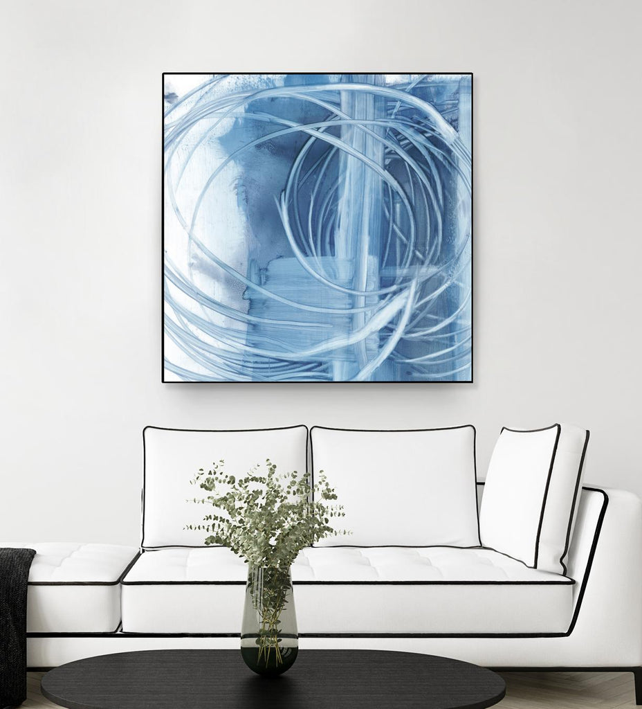 Indigo Expression II by Ethan Harper on GIANT ART - blue abstract